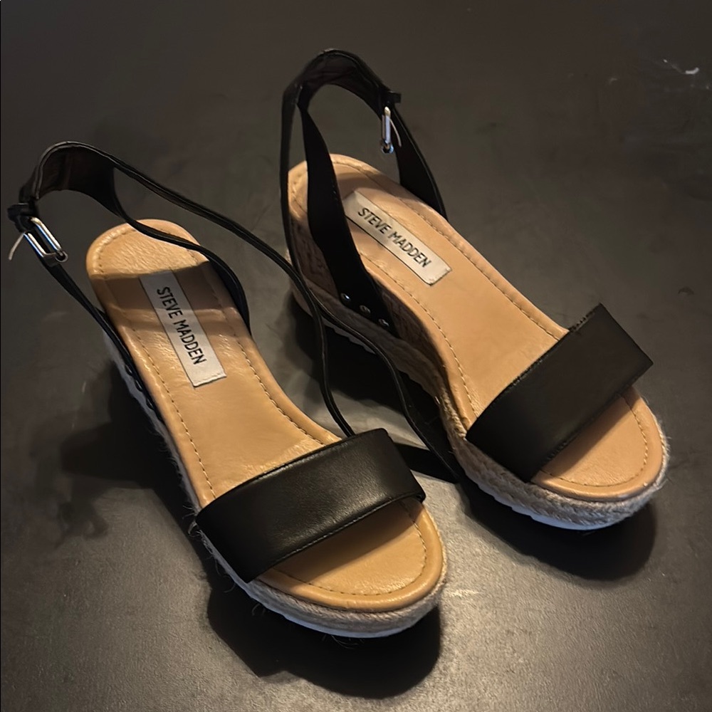 Steve Madden Black Women's Sandals